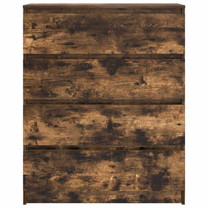 Sideboard Καπνιστή δρυς 80x35x99 cm Κατασκευασμένο ξύλο