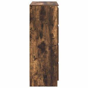 Sideboard Καπνιστή δρυς 80x35x99 cm Κατασκευασμένο ξύλο