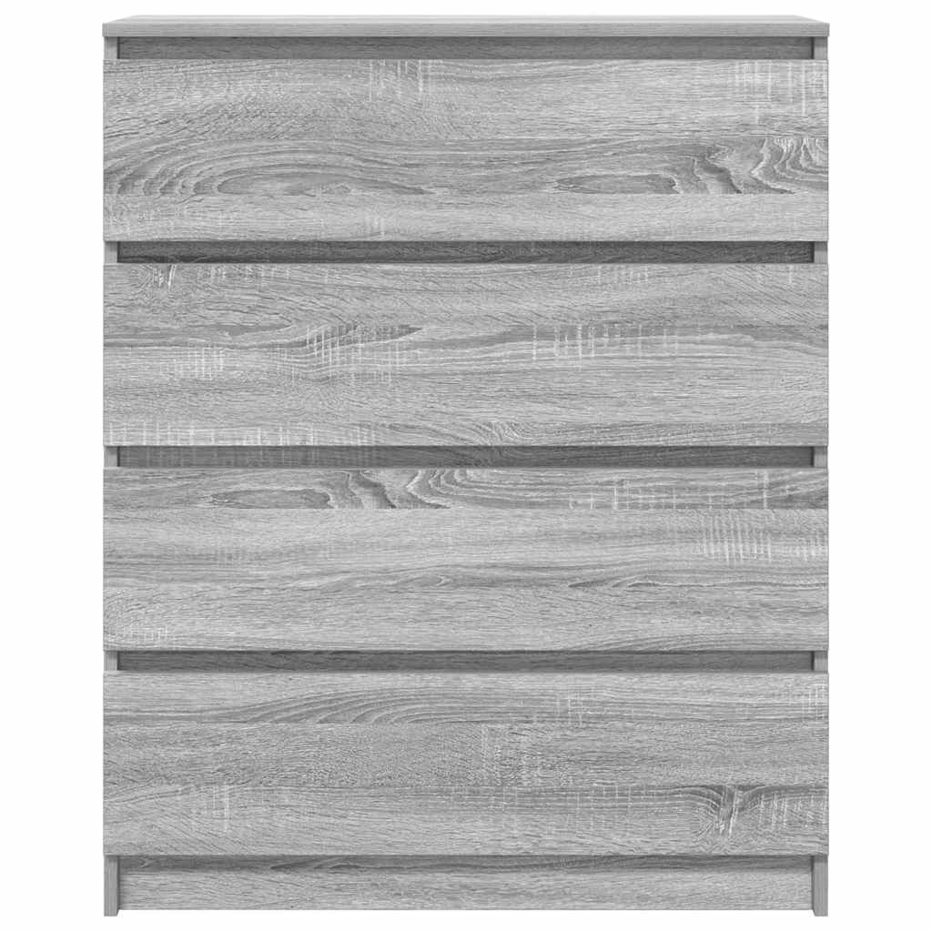 Sideboard Grey Sonoma 80x35x99 cm Ξύλινο μηχανουργικό ξύλο