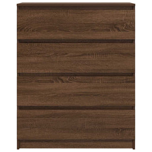 Sideboard καφέ δρυς 80x35x99 cm Ξύλινο μηχανουργικό ξύλο - Pakobazaar