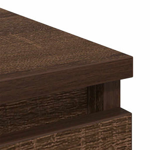 Sideboard καφέ δρυς 80x35x99 cm Ξύλινο μηχανουργικό ξύλο - Pakobazaar