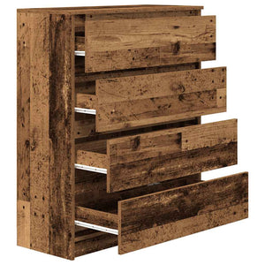 Sideboard Παλιό ξύλο 80x35x99 cm Ξύλο μηχανής