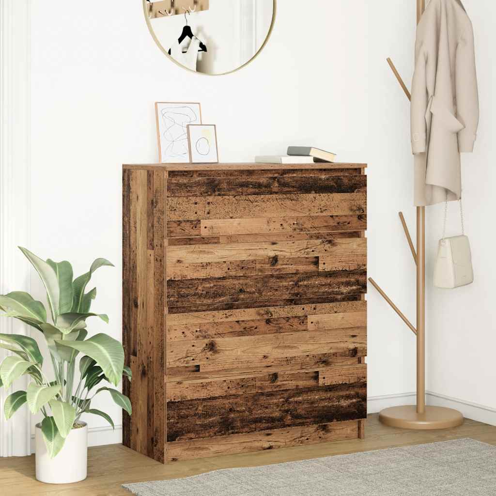 Sideboard Παλιό ξύλο 80x35x99 cm Ξύλο μηχανής