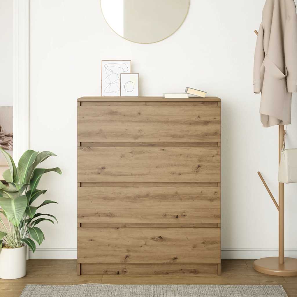 Sideboard Artisan Oak 80x35x99 cm Κατασκευασμένο ξύλο - Pakobazaar