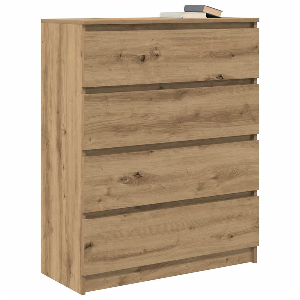 Sideboard Artisan Oak 80x35x99 cm Κατασκευασμένο ξύλο - Pakobazaar