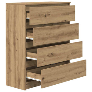 Sideboard Artisan Oak 80x35x99 cm Κατασκευασμένο ξύλο - Pakobazaar