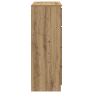 Sideboard Artisan Oak 80x35x99 cm Κατασκευασμένο ξύλο - Pakobazaar