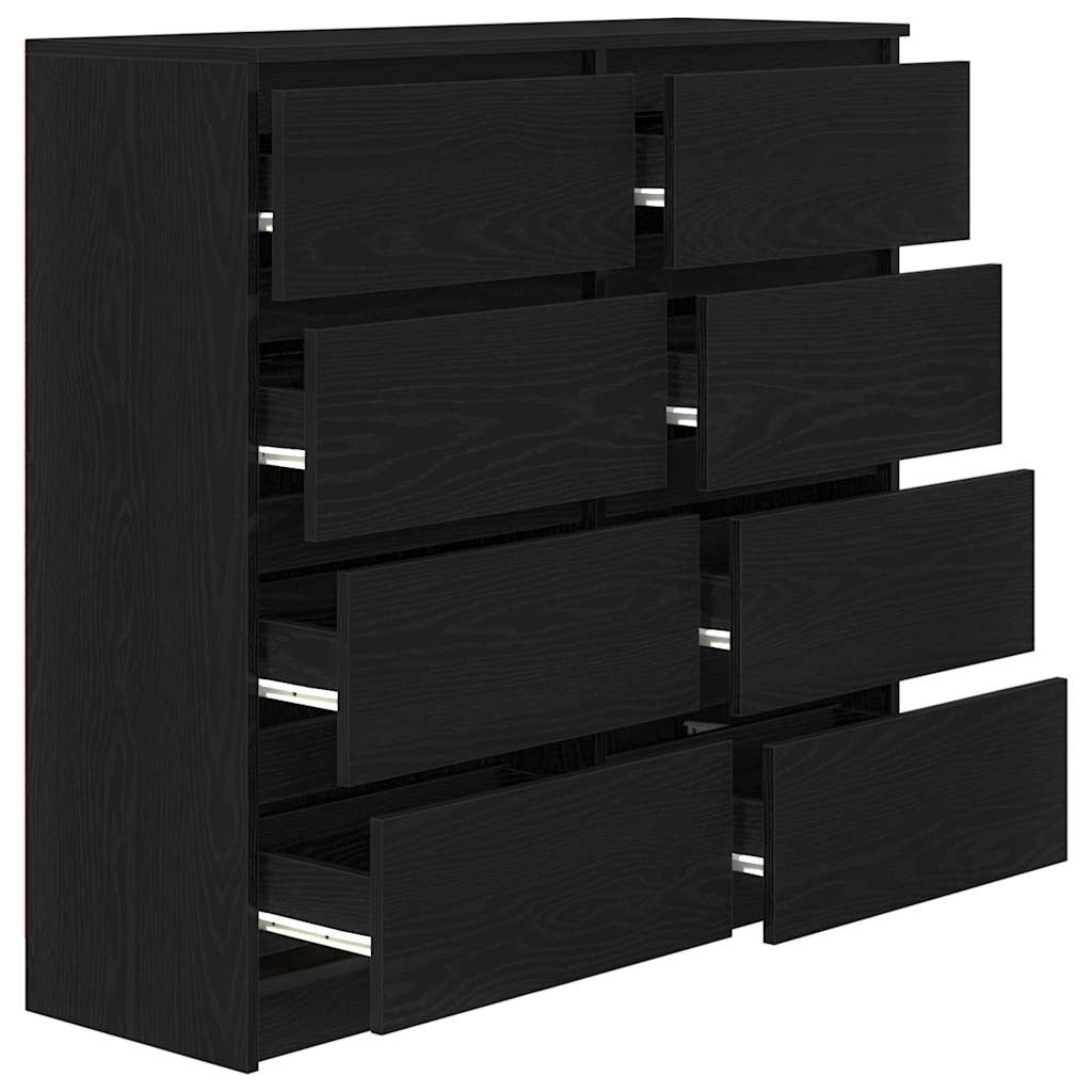 Ντουλάπι Μαύρη βελανιδιά 100x35x99 εκ. Κατασκευασμένο ξύλο - Pakobazaar