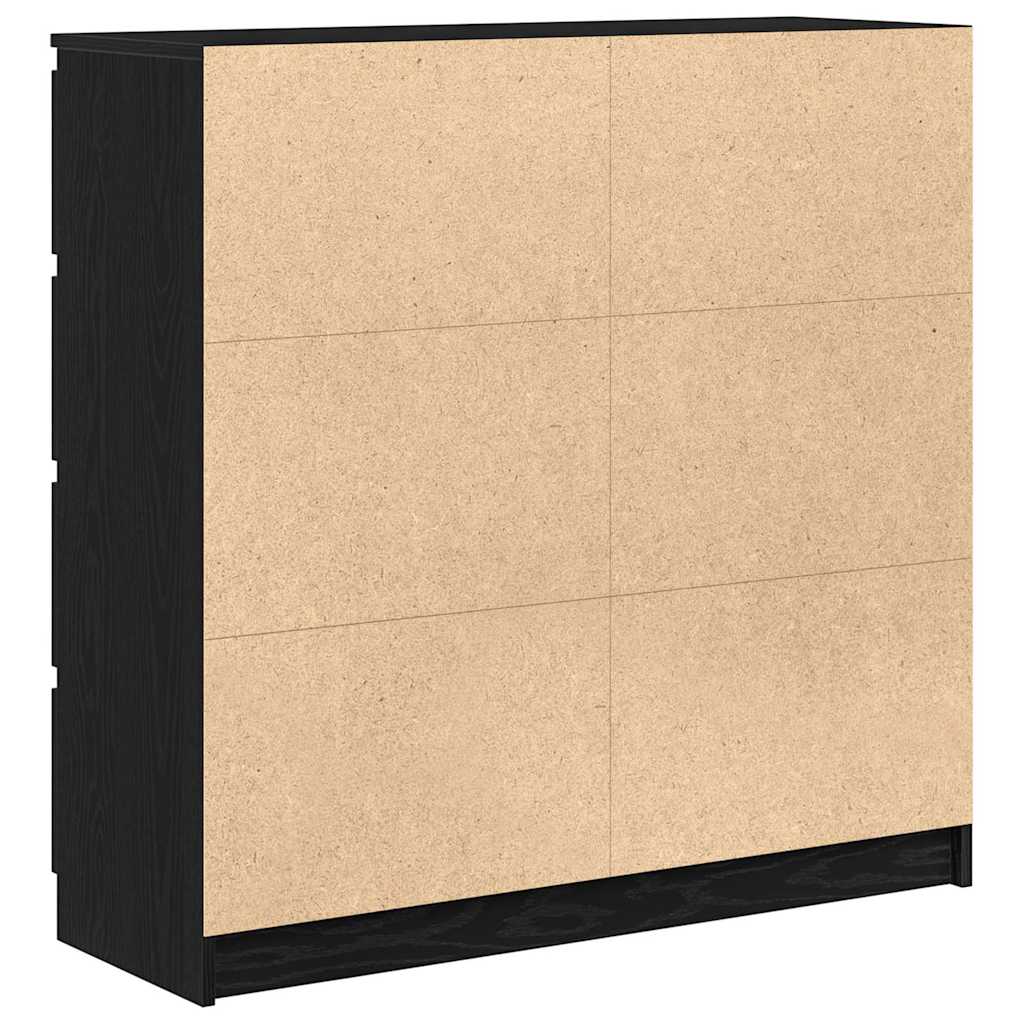 Ντουλάπι Μαύρη βελανιδιά 100x35x99 εκ. Κατασκευασμένο ξύλο - Pakobazaar