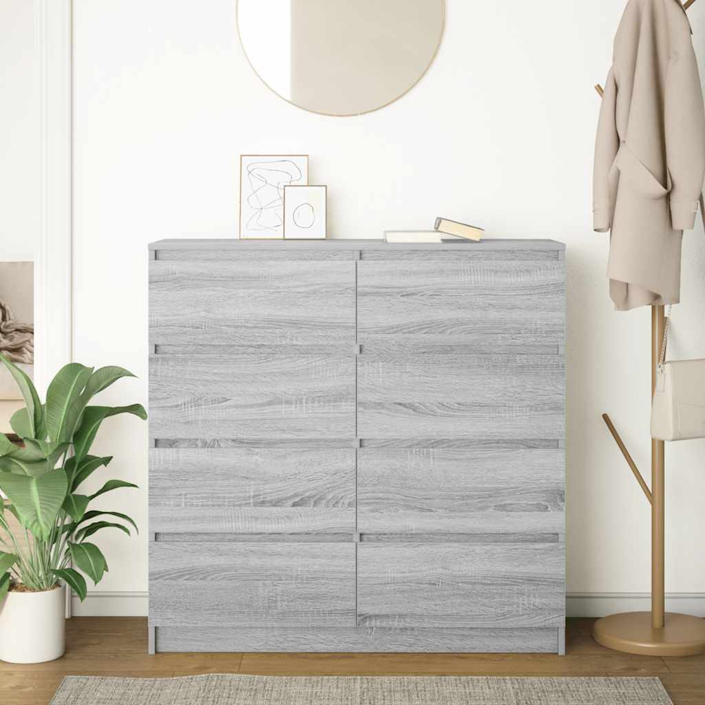 Ντουλάπι Γκρι Sonoma 100x35x99 cm Ξύλινο μηχανουργικό ξύλο - Pakobazaar