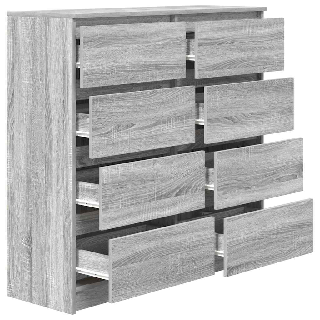 Ντουλάπι Γκρι Sonoma 100x35x99 cm Ξύλινο μηχανουργικό ξύλο - Pakobazaar