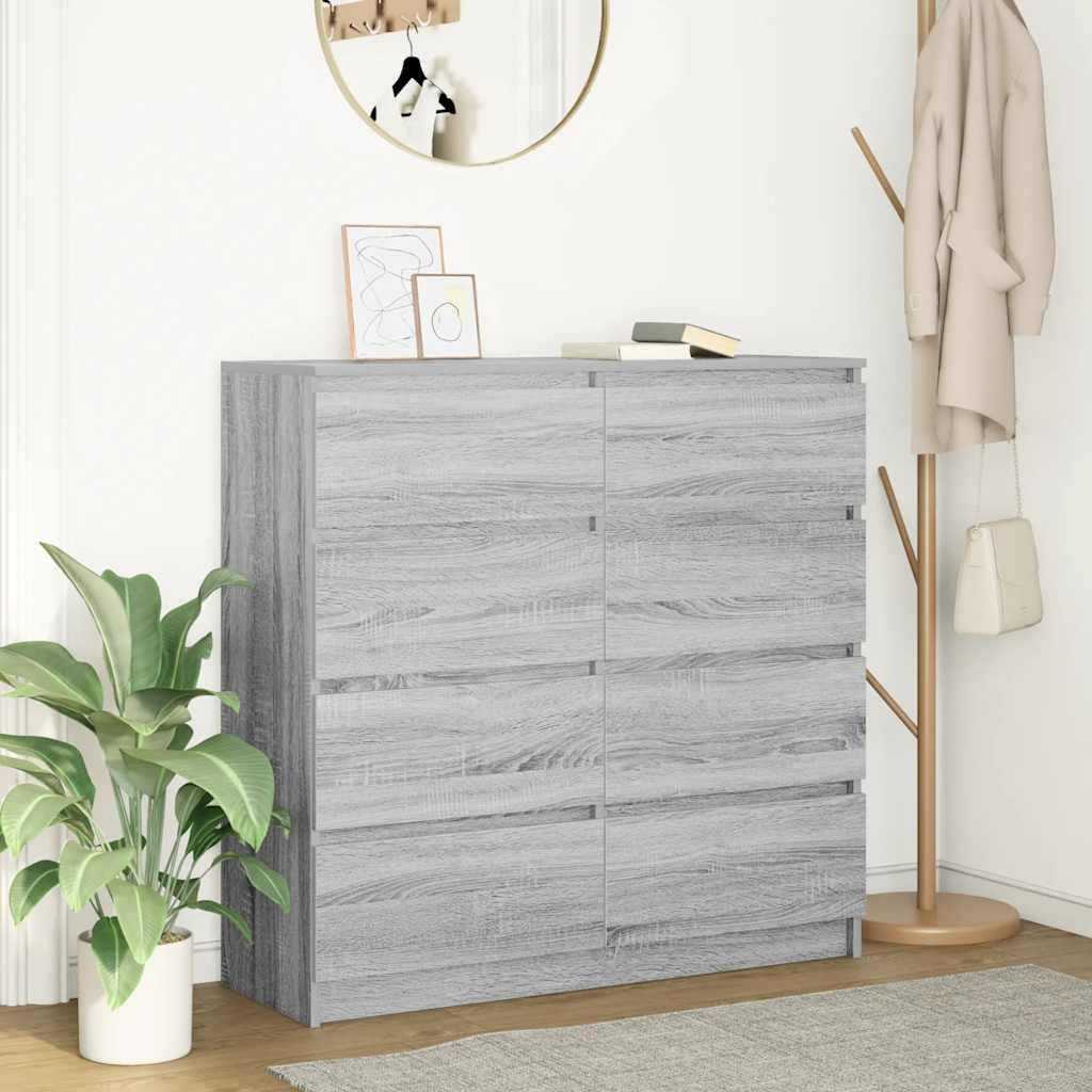 Ντουλάπι Γκρι Sonoma 100x35x99 cm Ξύλινο μηχανουργικό ξύλο - Pakobazaar