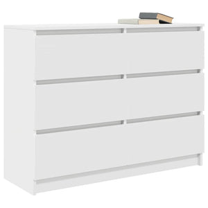 Sideboard Λευκό 100x35x76 cm Κατασκευασμένο ξύλο - Pakobazaar