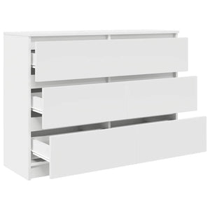 Sideboard Λευκό 100x35x76 cm Κατασκευασμένο ξύλο - Pakobazaar