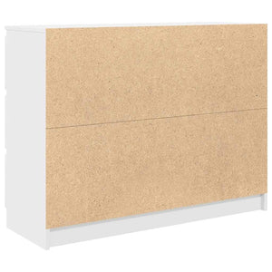 Sideboard Λευκό 100x35x76 cm Κατασκευασμένο ξύλο - Pakobazaar