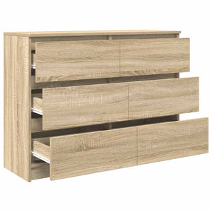 Sideboard Sonoma Oak 100x35x76 cm Κατασκευασμένο ξύλο - Pakobazaar
