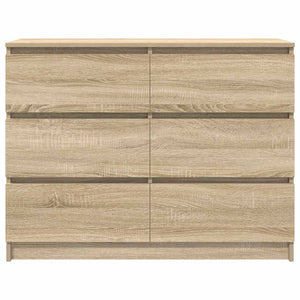 Sideboard Sonoma Oak 100x35x76 cm Κατασκευασμένο ξύλο - Pakobazaar