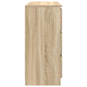 Sideboard Sonoma Oak 100x35x76 cm Κατασκευασμένο ξύλο - Pakobazaar