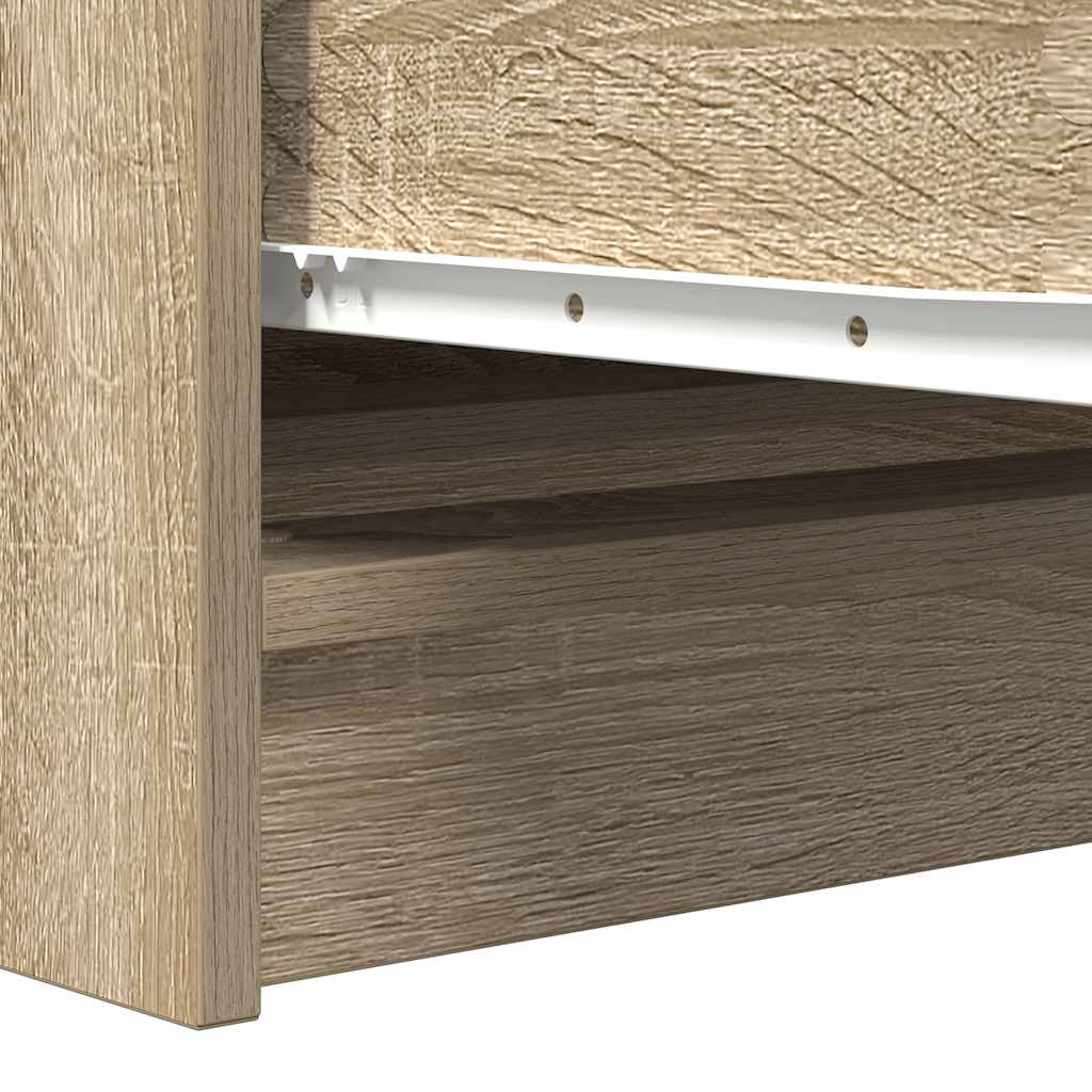 Sideboard Sonoma Oak 100x35x76 cm Κατασκευασμένο ξύλο - Pakobazaar