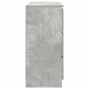Sideboard Μπετόν Γκρι 100x35x76 cm Κατασκευασμένο ξύλο