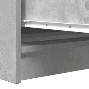 Sideboard Μπετόν Γκρι 100x35x76 cm Κατασκευασμένο ξύλο