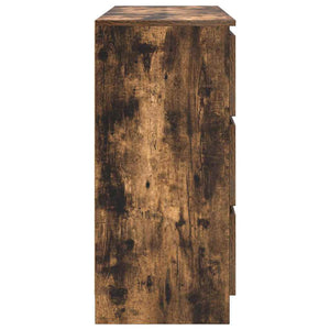 Sideboard Καπνιστή δρυς 100x35x76 cm Κατασκευασμένο ξύλο - Pakobazaar