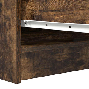 Sideboard Καπνιστή δρυς 100x35x76 cm Κατασκευασμένο ξύλο - Pakobazaar