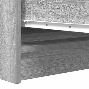 Sideboard Γκρι Sonoma 100x35x76 cm Ξύλινο μηχανουργικό ξύλο