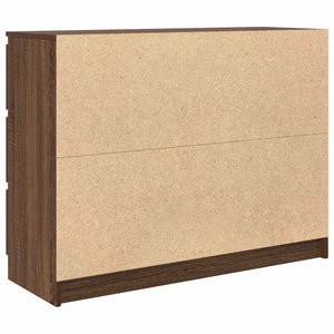 Sideboard καφέ δρυς 100x35x76 cm Κατασκευασμένο ξύλο