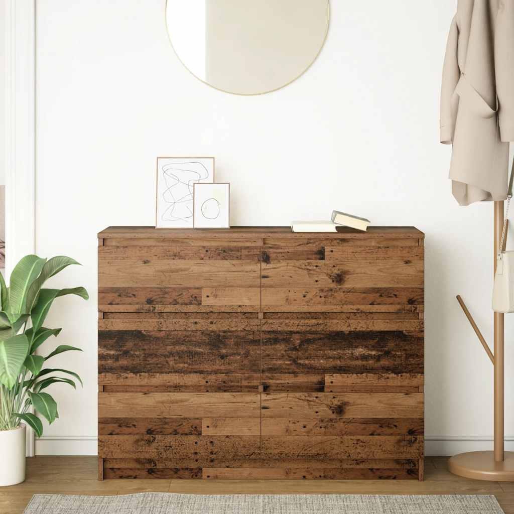 Sideboard Παλιό ξύλο 100x35x76 cm Ξύλο μηχανής