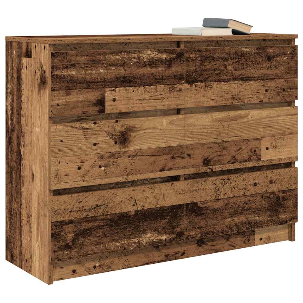 Sideboard Παλιό ξύλο 100x35x76 cm Ξύλο μηχανής
