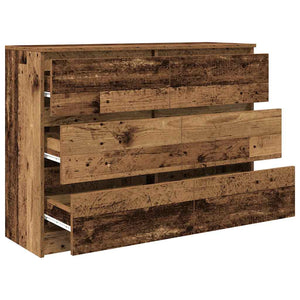 Sideboard Παλιό ξύλο 100x35x76 cm Ξύλο μηχανής