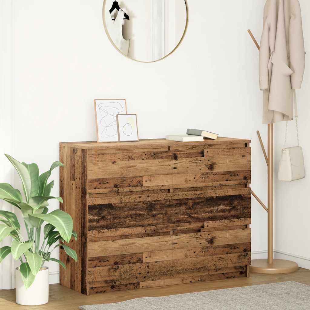 Sideboard Παλιό ξύλο 100x35x76 cm Ξύλο μηχανής