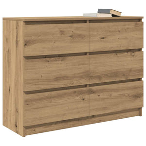 Sideboard Artisan Oak 100x35x76 cm Κατασκευασμένο ξύλο - Pakobazaar