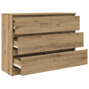 Sideboard Artisan Oak 100x35x76 cm Κατασκευασμένο ξύλο - Pakobazaar