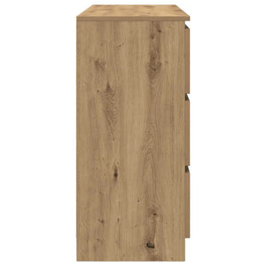 Sideboard Artisan Oak 100x35x76 cm Κατασκευασμένο ξύλο - Pakobazaar