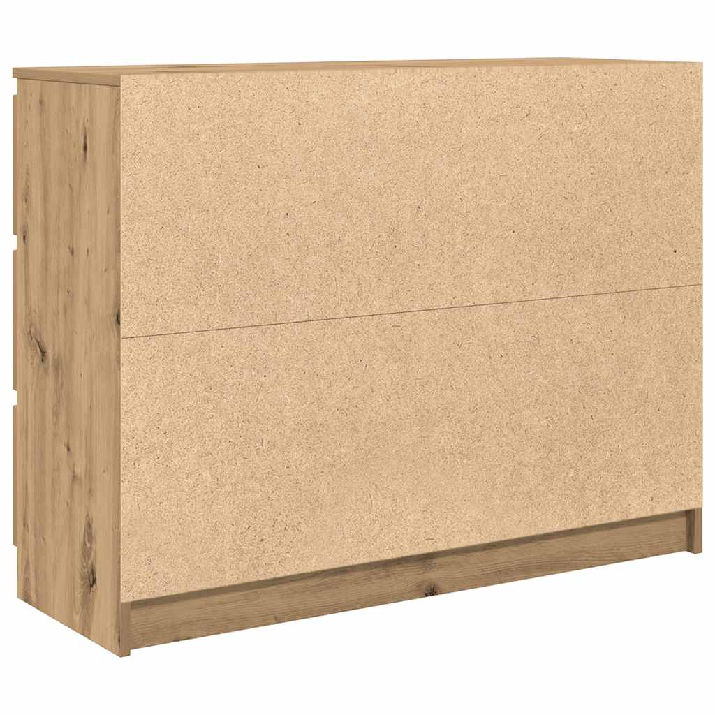 Sideboard Artisan Oak 100x35x76 cm Κατασκευασμένο ξύλο - Pakobazaar