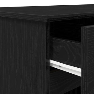 Γραφείο Μαύρη δρυς Επεξεργασμένο ξύλο 140 x 49 x 76 εκ.