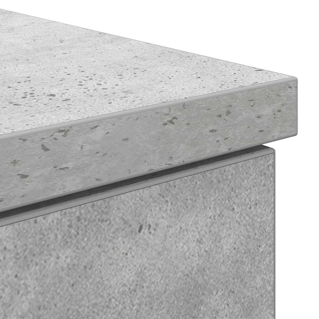 Γραφείο Γκρι σκυροδέματος 140 x 49 x 76 εκ. Επεξεργασμένο ξύλο