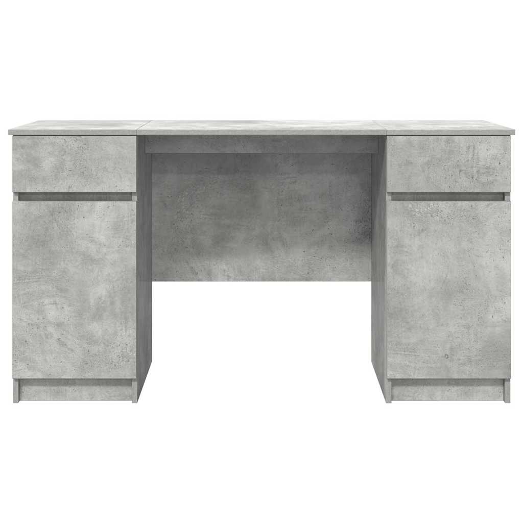 Γραφείο Γκρι σκυροδέματος 140 x 49 x 76 εκ. Επεξεργασμένο ξύλο