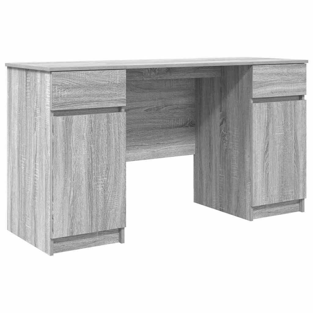 Γραφείο Γκρι sonoma 140 x 49 x 76 εκ. Επεξεργασμένο ξύλο