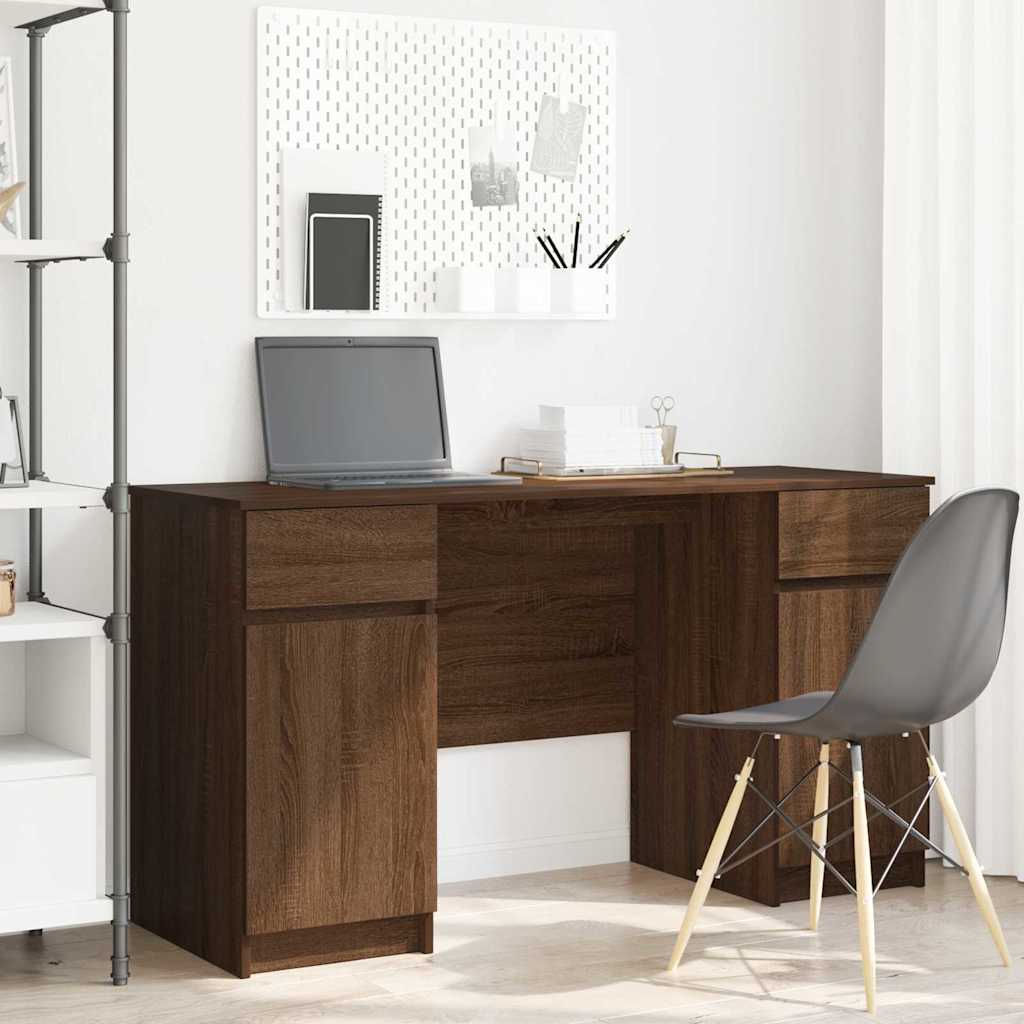 Γραφείο Καφέ δρυς Επεξεργασμένο ξύλο 140 x 49 x 76 εκ. - Pakobazaar