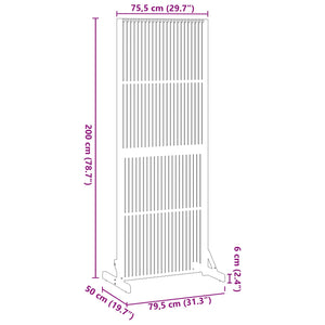 Οθόνη Ιδιωτικότητας Καφέ 79,5 x 50 x 200 εκ.