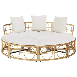 Εξωτερική Lounge κρεβάτι χωρίς θόλο Poly Rattan