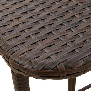 Πτυσσόμενο τραπέζι κήπου καφέ 90x51x75 cm Poly Rattan
