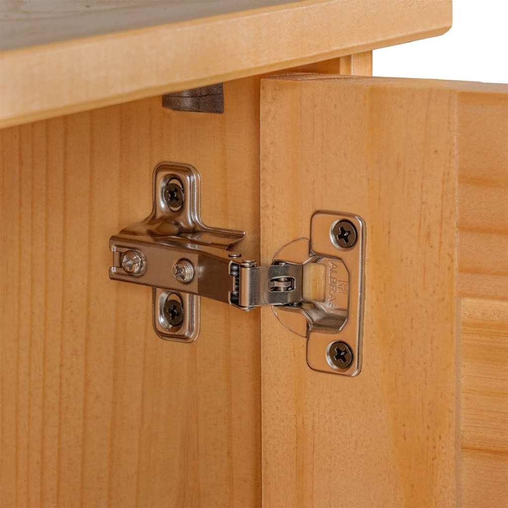 Σετ Επίπλων Μπάνιου με ράφι VIGO 2 pcs Καφέ και Μέλι Καφέ - Pakobazaar