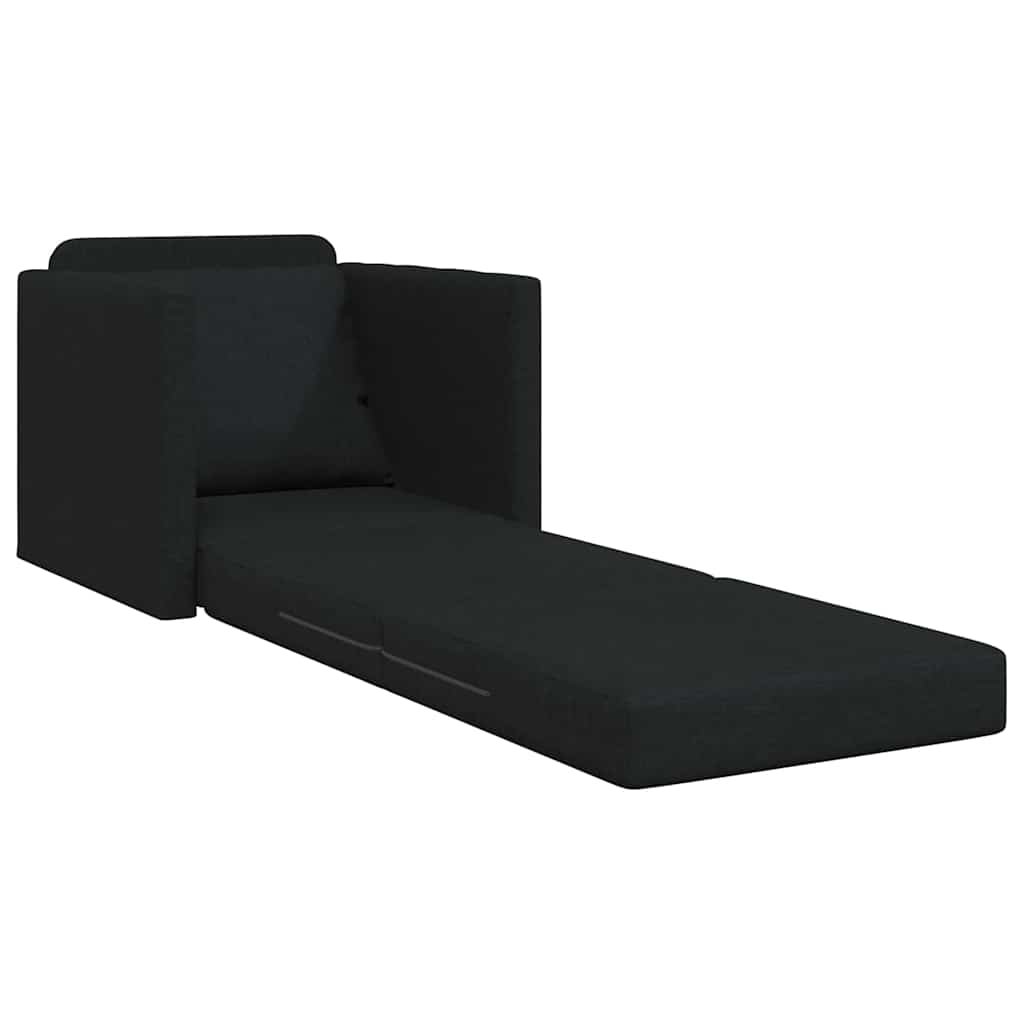 Κρεβάτι καναπές 60cm Μαύρο ύφασμα - Pakobazaar