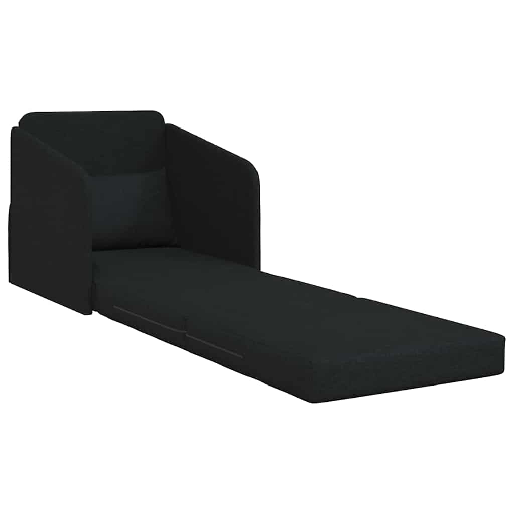 Κρεβάτι καναπές 60cm Μαύρο ύφασμα - Pakobazaar