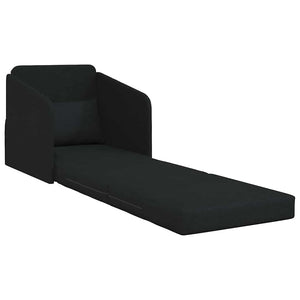 Κρεβάτι καναπές 60cm Μαύρο ύφασμα - Pakobazaar