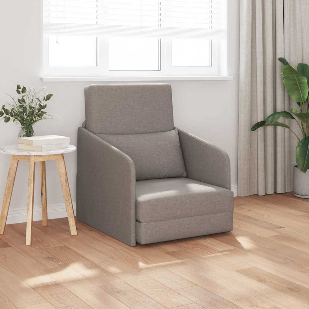 Κρεβάτι καναπές 60cm Taupe ύφασμα - Pakobazaar